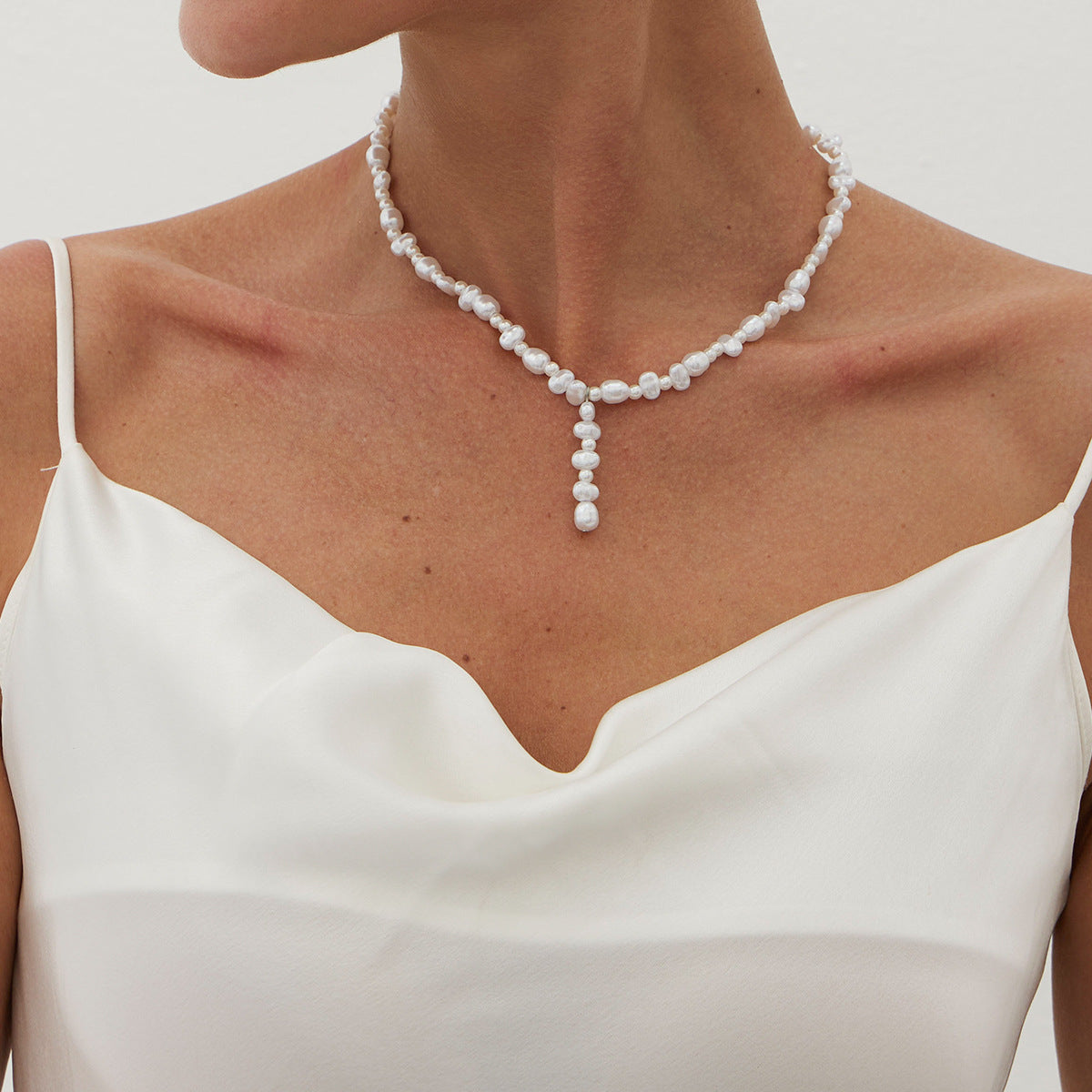 Planderful Vienna Verve Necklace – Elegant Multi-Layer Design with Water Drop Sequins