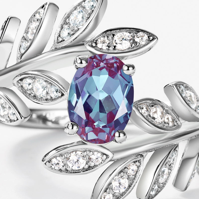 Planderful Jewelry Alexandrite Ring In Sterling Silver