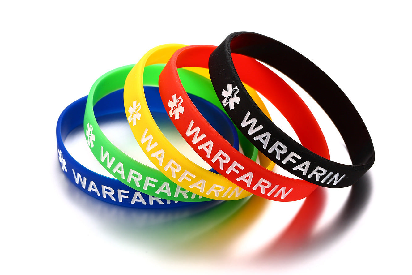 Medical Logo Men and Women Silicone Bracelet Set of 5 Colors