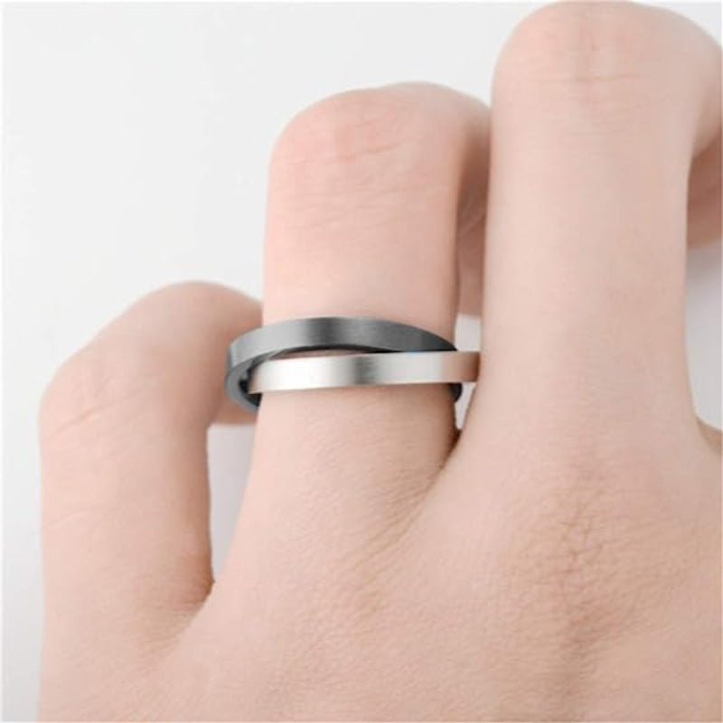 Planderful Everyday Genie Titanium Ring Guard Wheel Universal Relief For Men And Women Unisex Gift