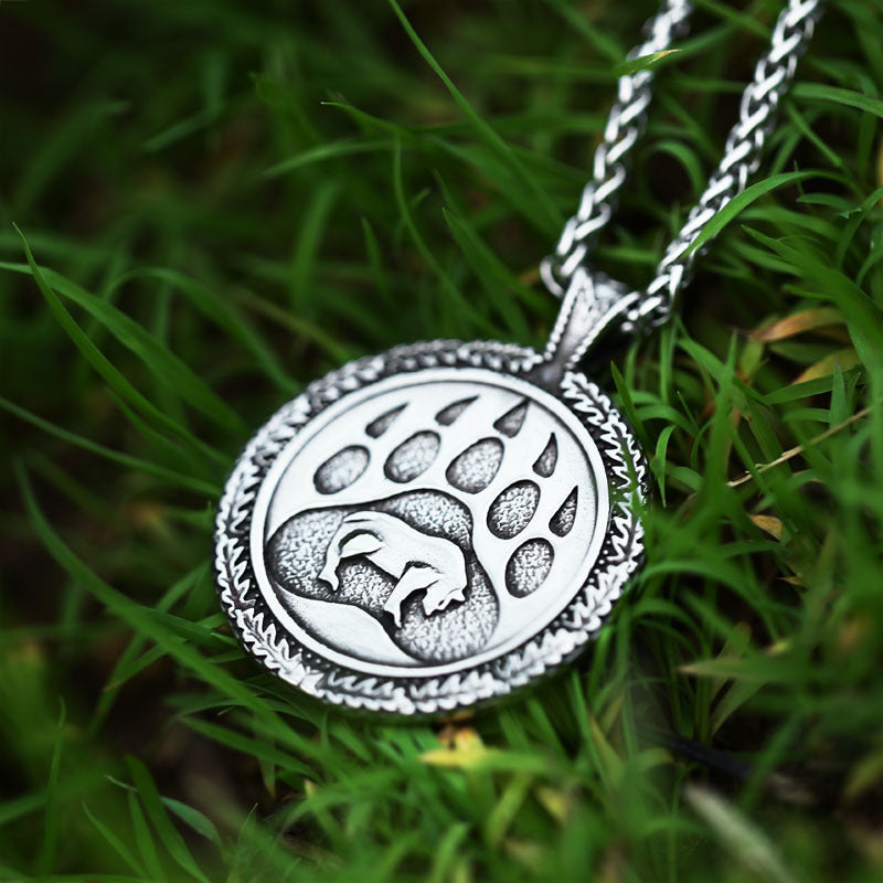 Viking-Inspired Stainless Steel Tiger Head Pendant for Men - Gothic Titanium Steel Accessory