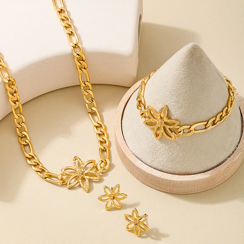 Elegant Metal Chain Jewelry Set for Women by Planderful