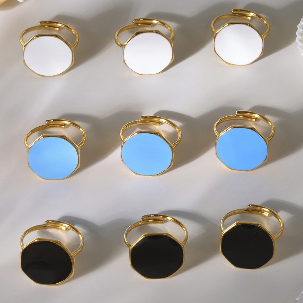 Planderful Open Ring for Women Durable Stainless Steel Genie