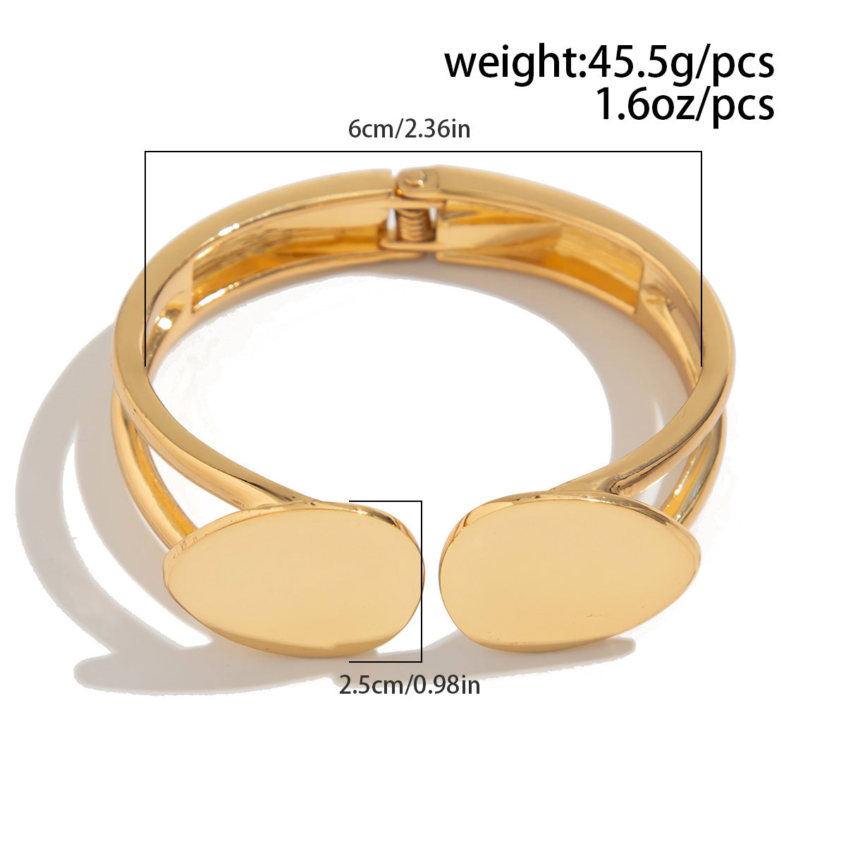 Planderful Vienna Verve Water Drop Open Bracelet For Women Cyberpunk Geometric Metal Statement Jewelry
