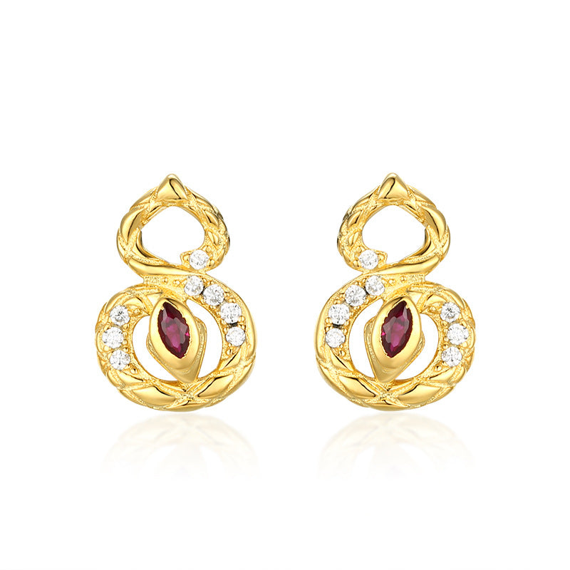 Planderful Shop S925 Sterling Silver Zircon Stud Earrings Necklace Set For Stylish Girls Light Luxury Summer Jewelry