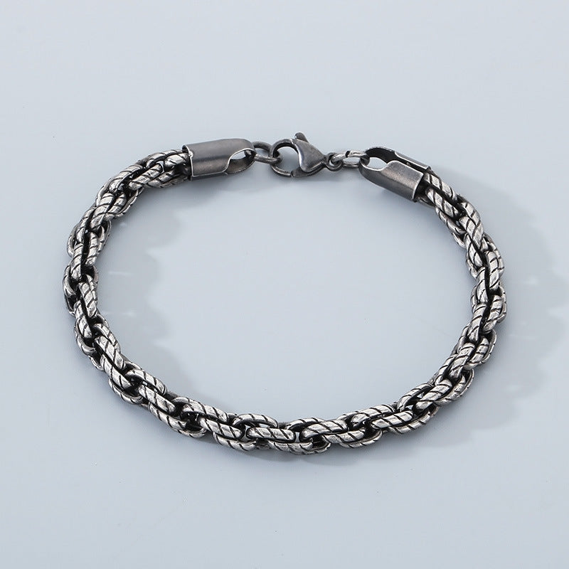 Planderful Mens Stainless Steel Versatile Chain Bracelet