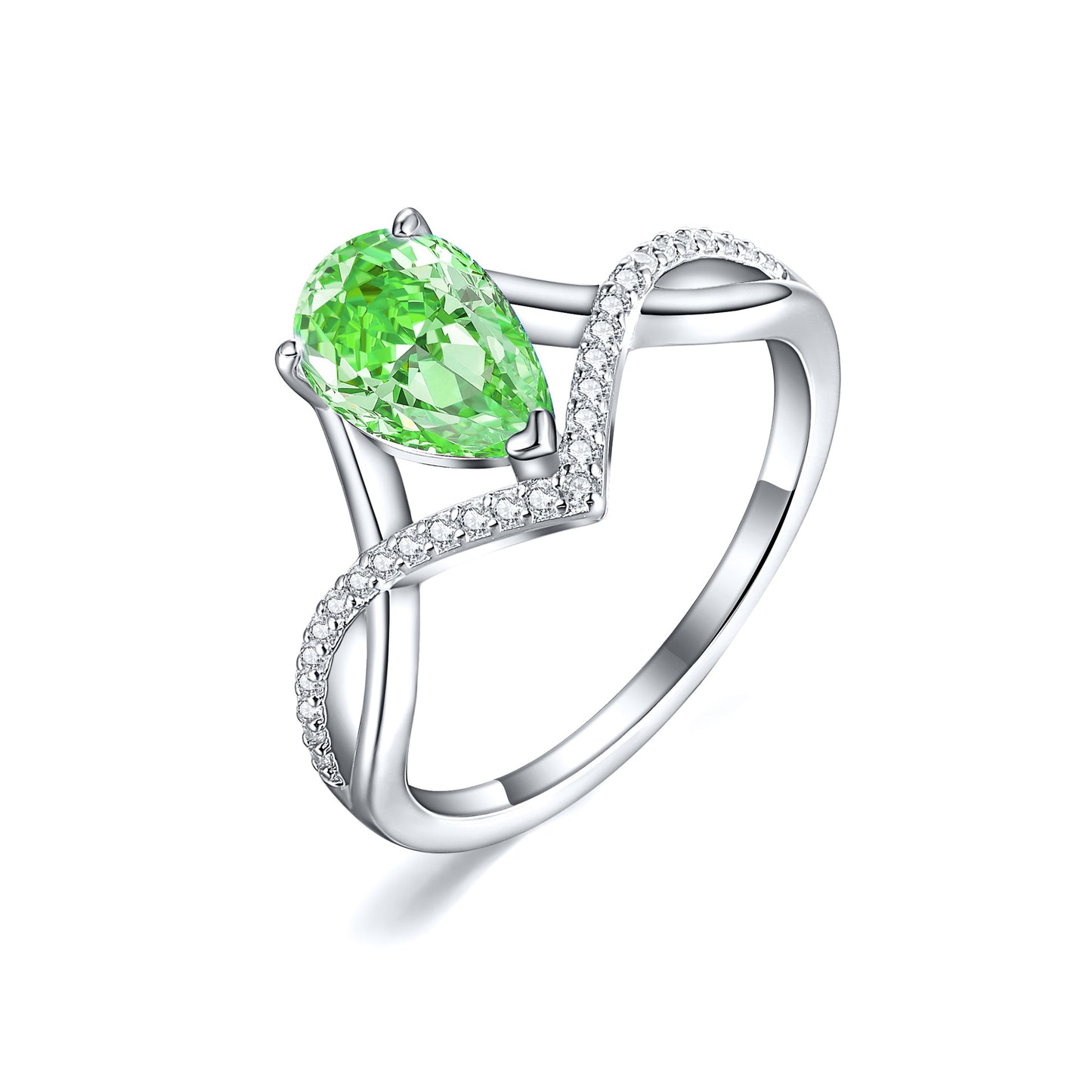 High-End 925 Sterling Silver 1.5ct Ice Flower Cut Ring