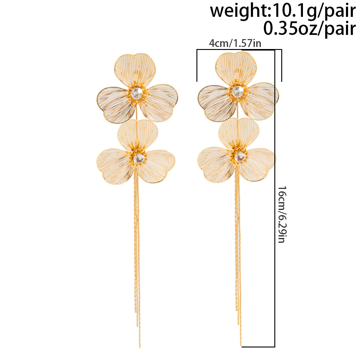 Ginkgo Biloba Flower Earrings With Long Snake Bone Chain Fringe For Elegant Women Planderful Vienna Verve Statement