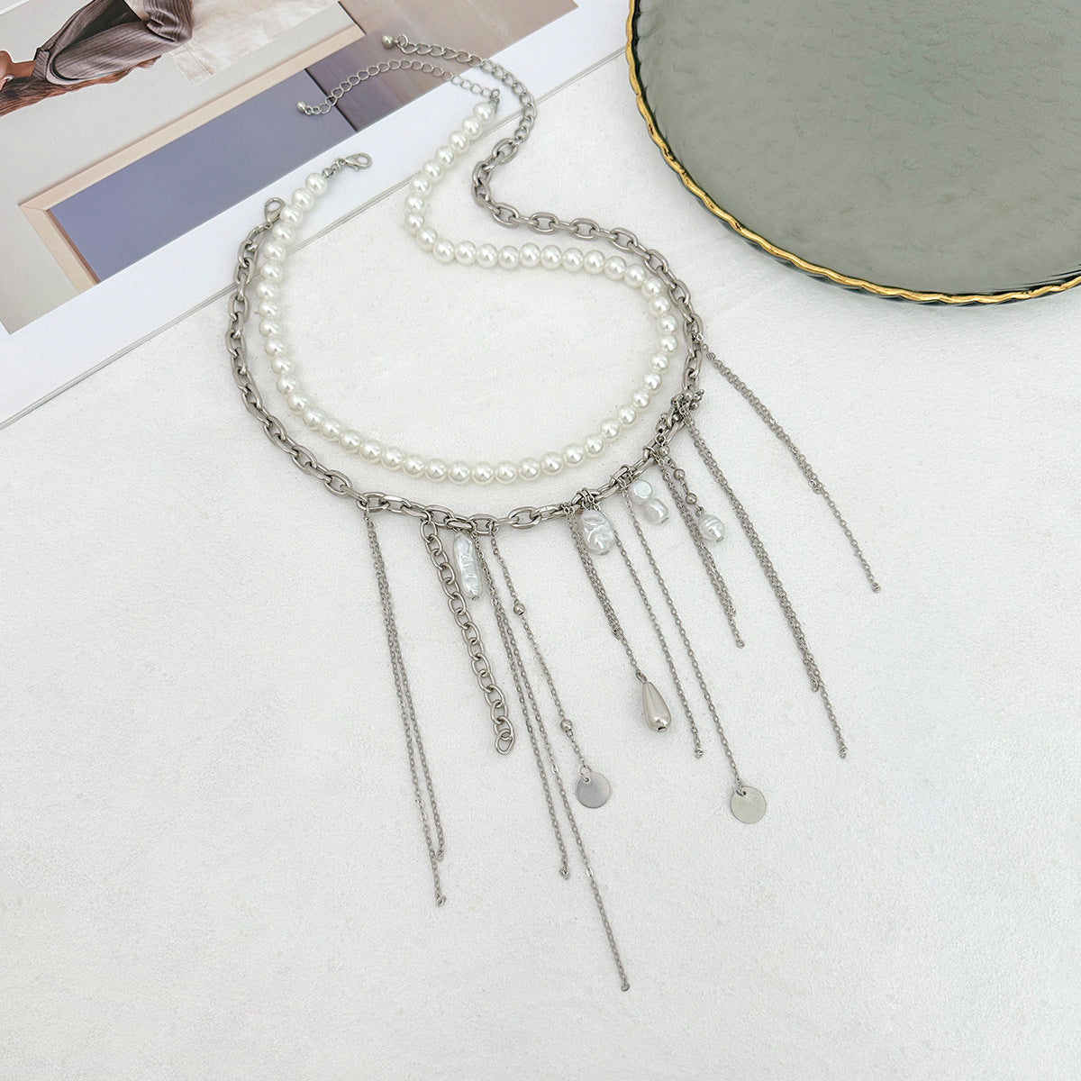 Planderful Vienna Verve Necklace – Elegant Multi-Layer Choker Design