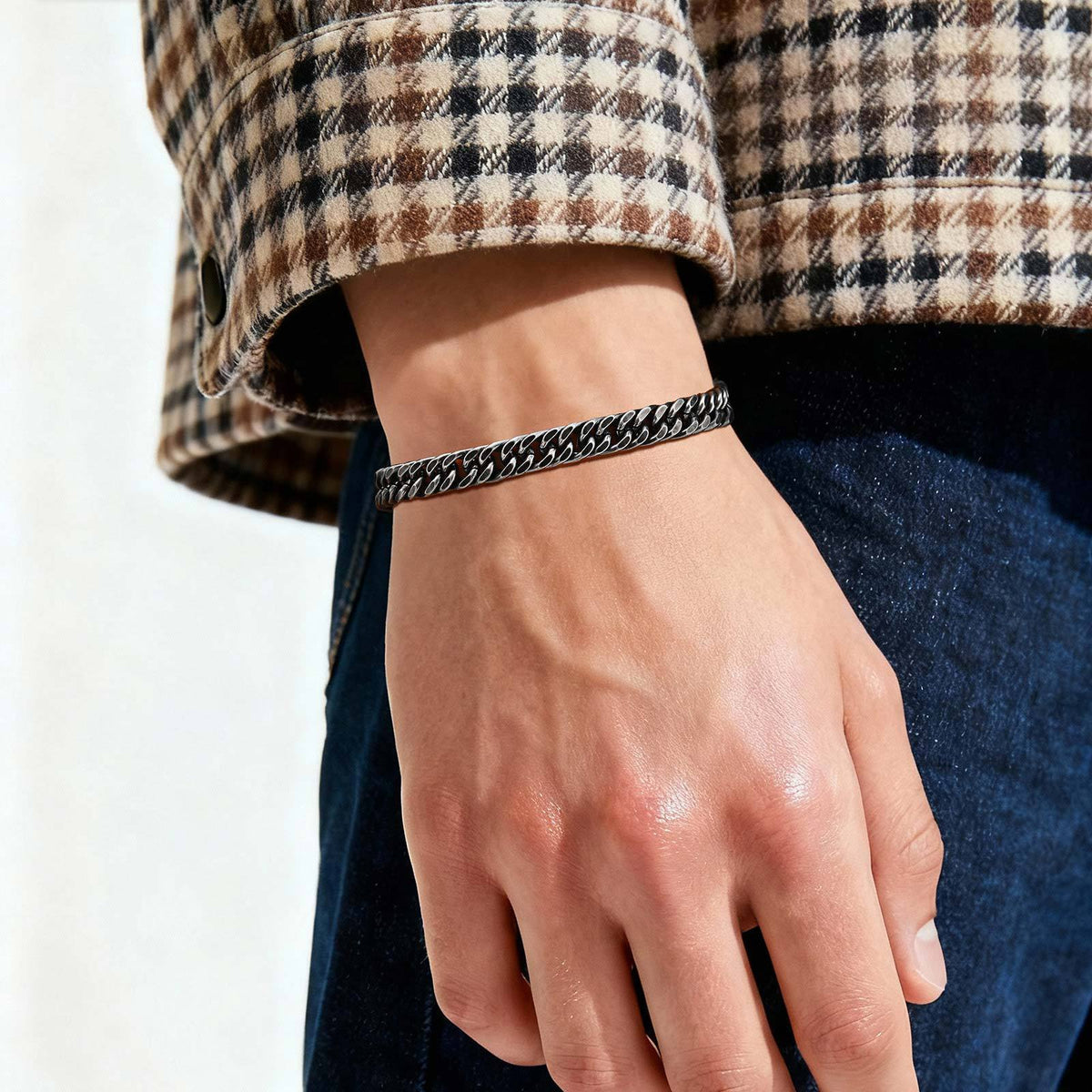 Braided Stainless Steel Bracelet Unisex