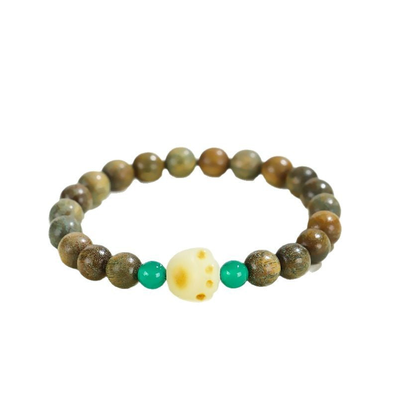 Planderful Fortune's Favor Bracelet – Retro Ethnic Style with Cat Claw Beads