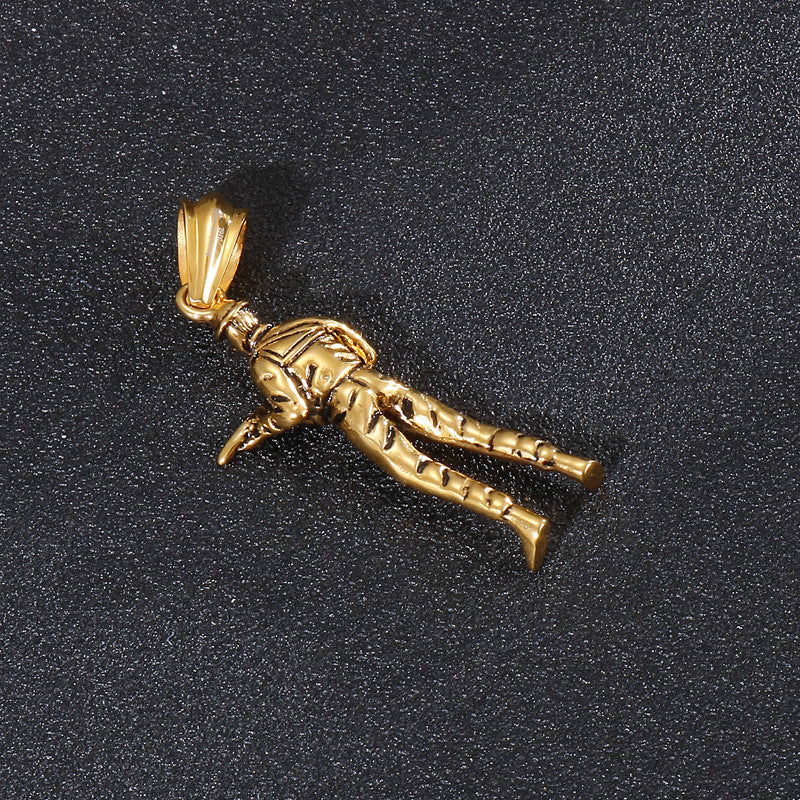 Soldier's Shooting Star Pendant - Unique Men's Jewelry Piece