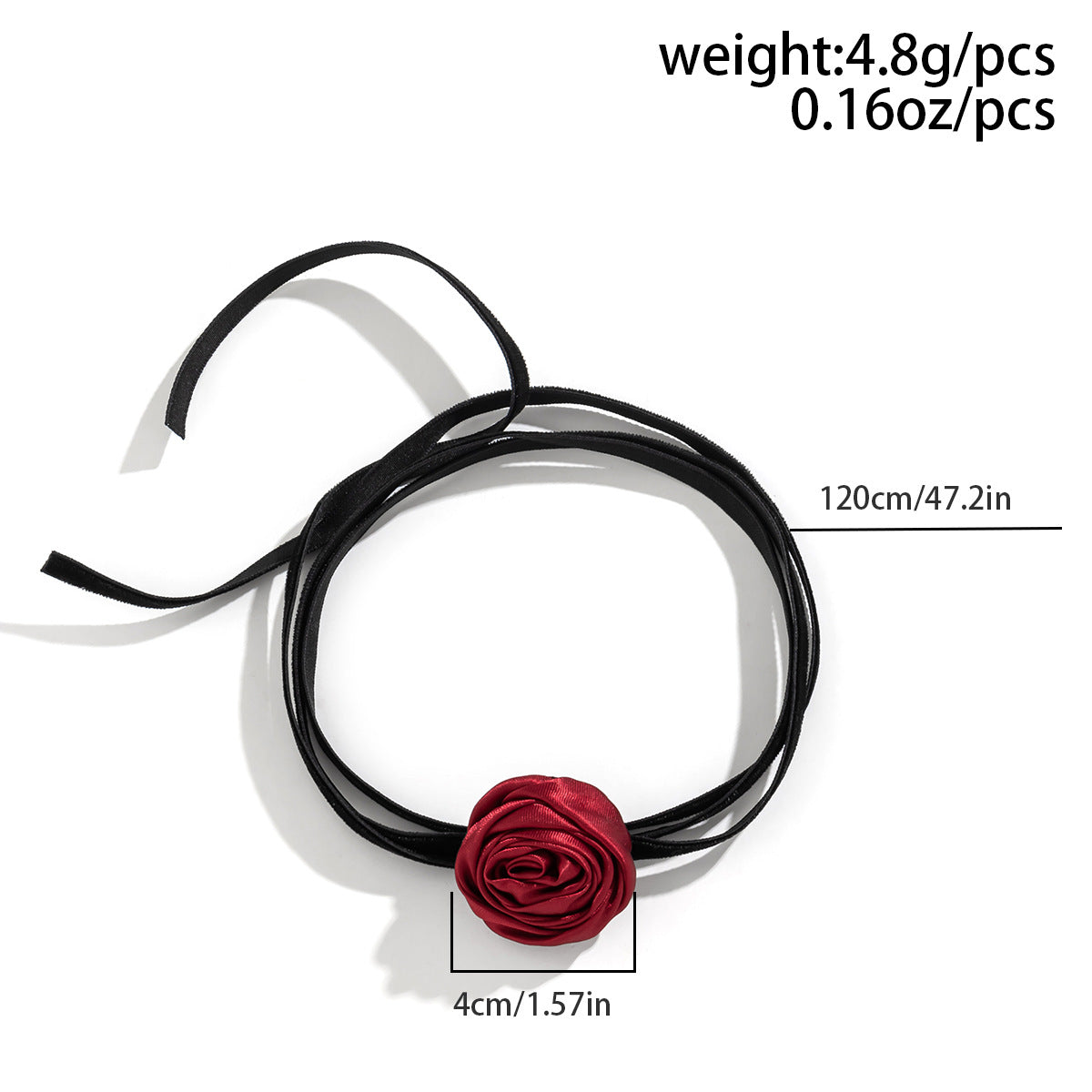 European and American Style Elegant Velvet Flower Choker Necklace With Cross-border Charm