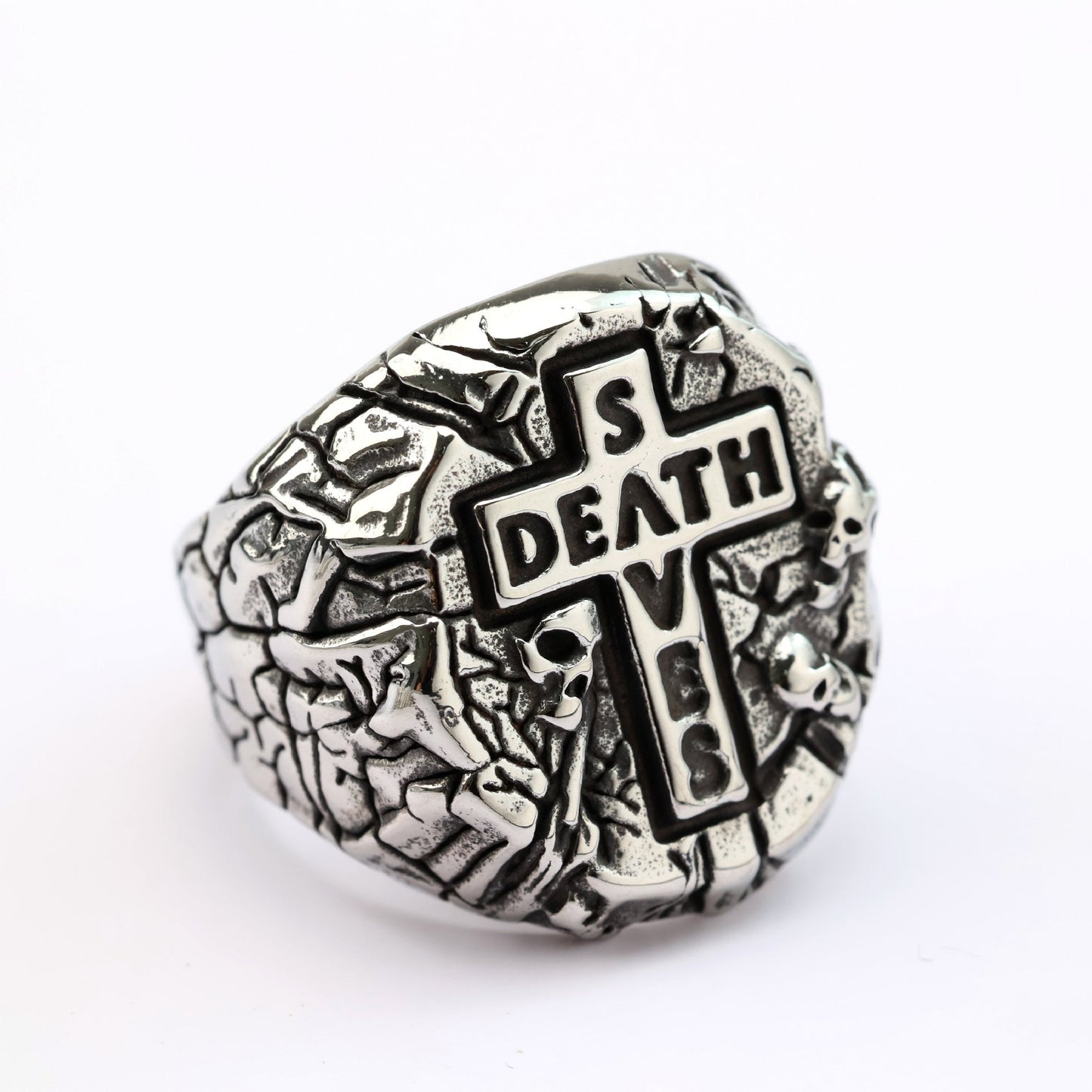 Mens Durable Stainless Steel Ring Retro Cross Punk Style Planderful Everyday Genie Collection For Men