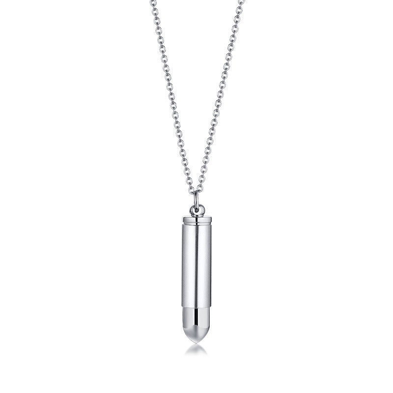 Men's Jewelry Stainless Steel Pendant Titanium Steel Bullet