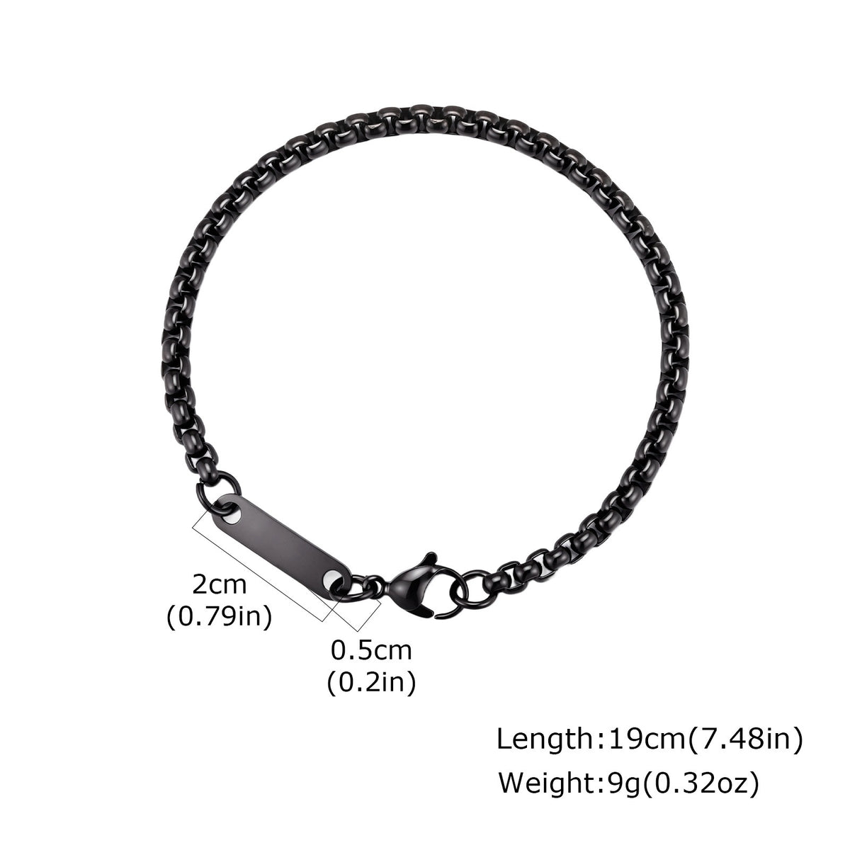 Street Leisure Simple Grinding Stainless Steel Bracelet for Men