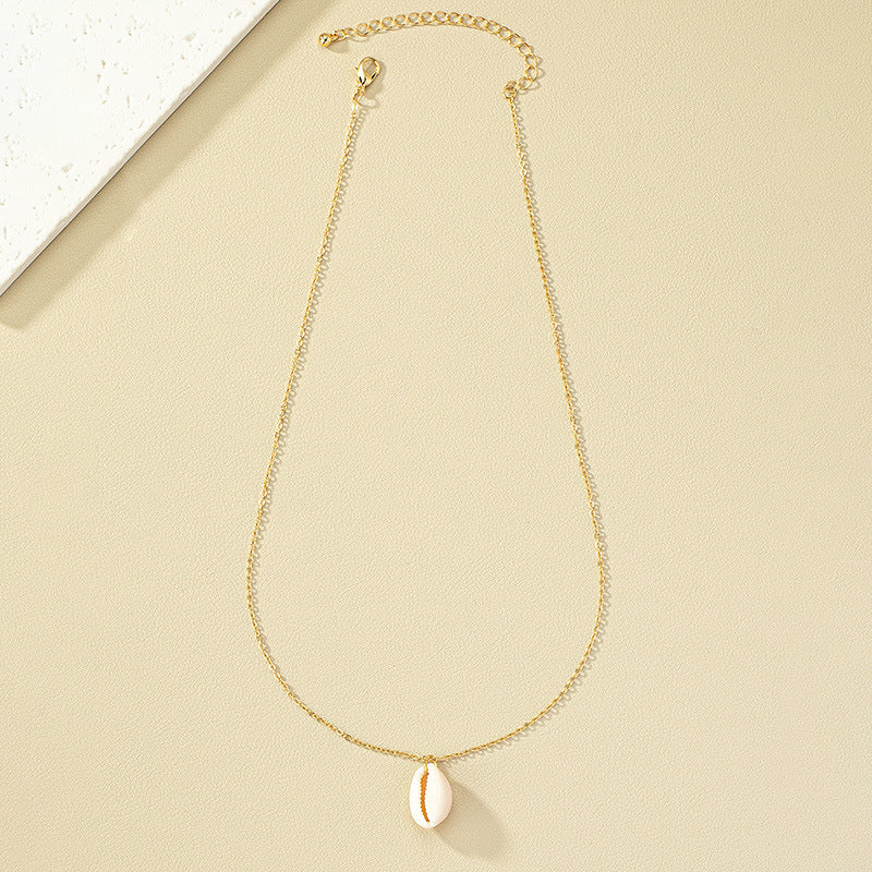Fresh Seashell Pendant Necklace with Unique Holiday Vibe - Luxe Edition