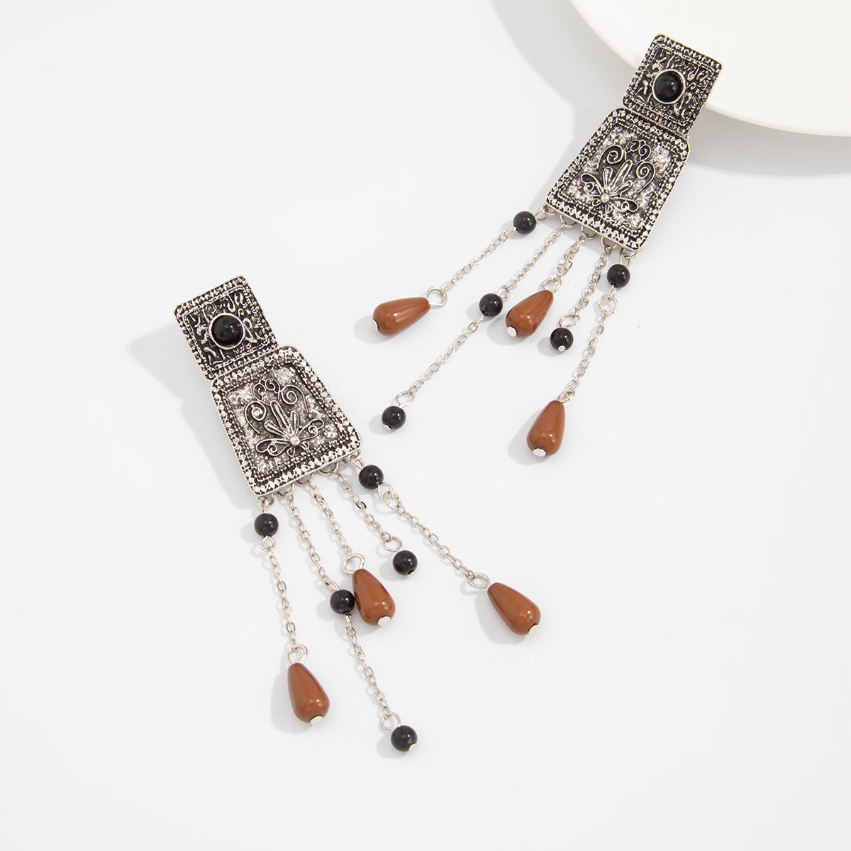 Statement Earrings Beaded Fringe By Planderful Vienna Verve For Women Timeless Glamour