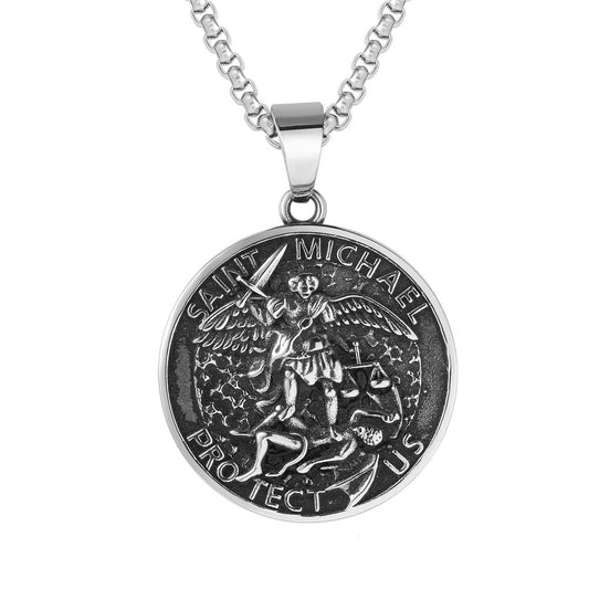 Greek Mythology Pendant Premium Titanium Steel Unisex Necklace By Planderful For Men And Women