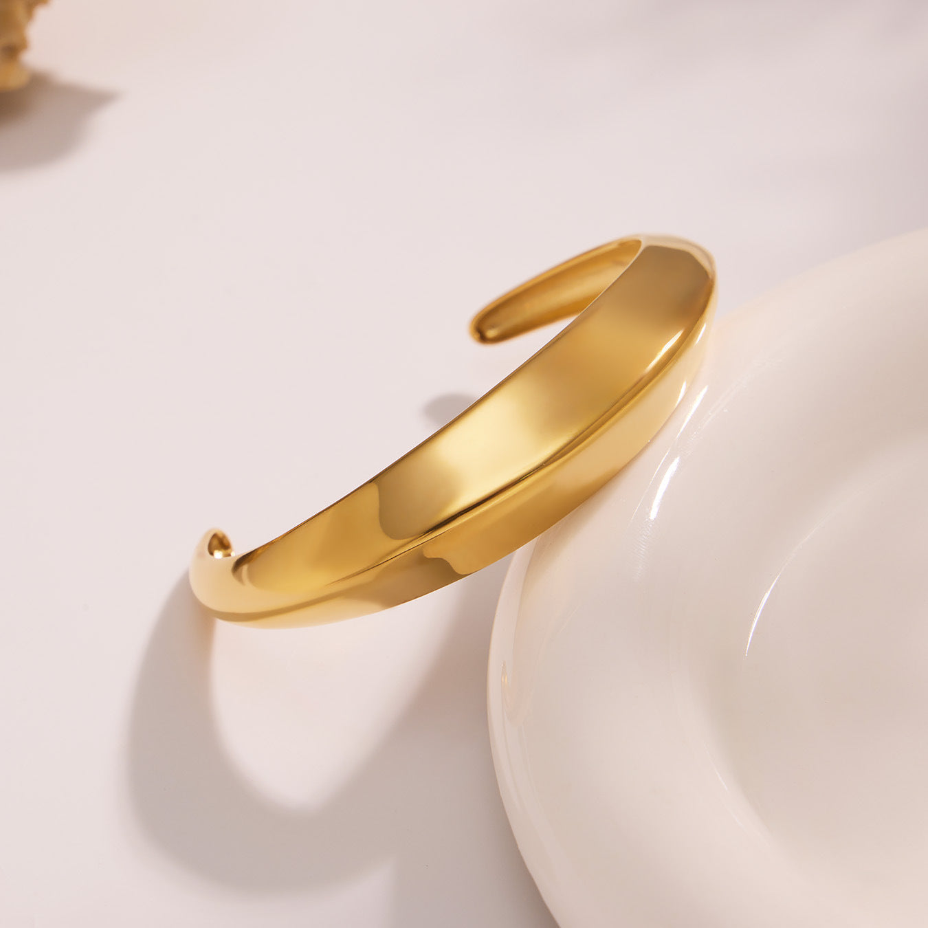 Planderful Geometric Titanium Steel Bracelet 18K Gold Women