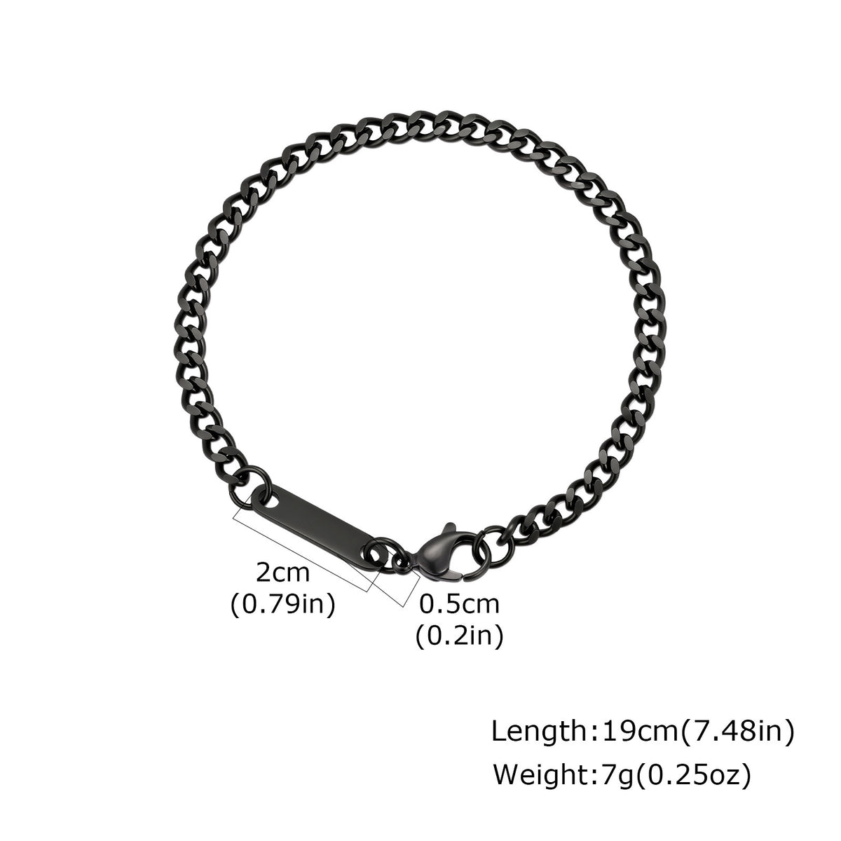 Street Leisure Simple Grinding Stainless Steel Bracelet for Men