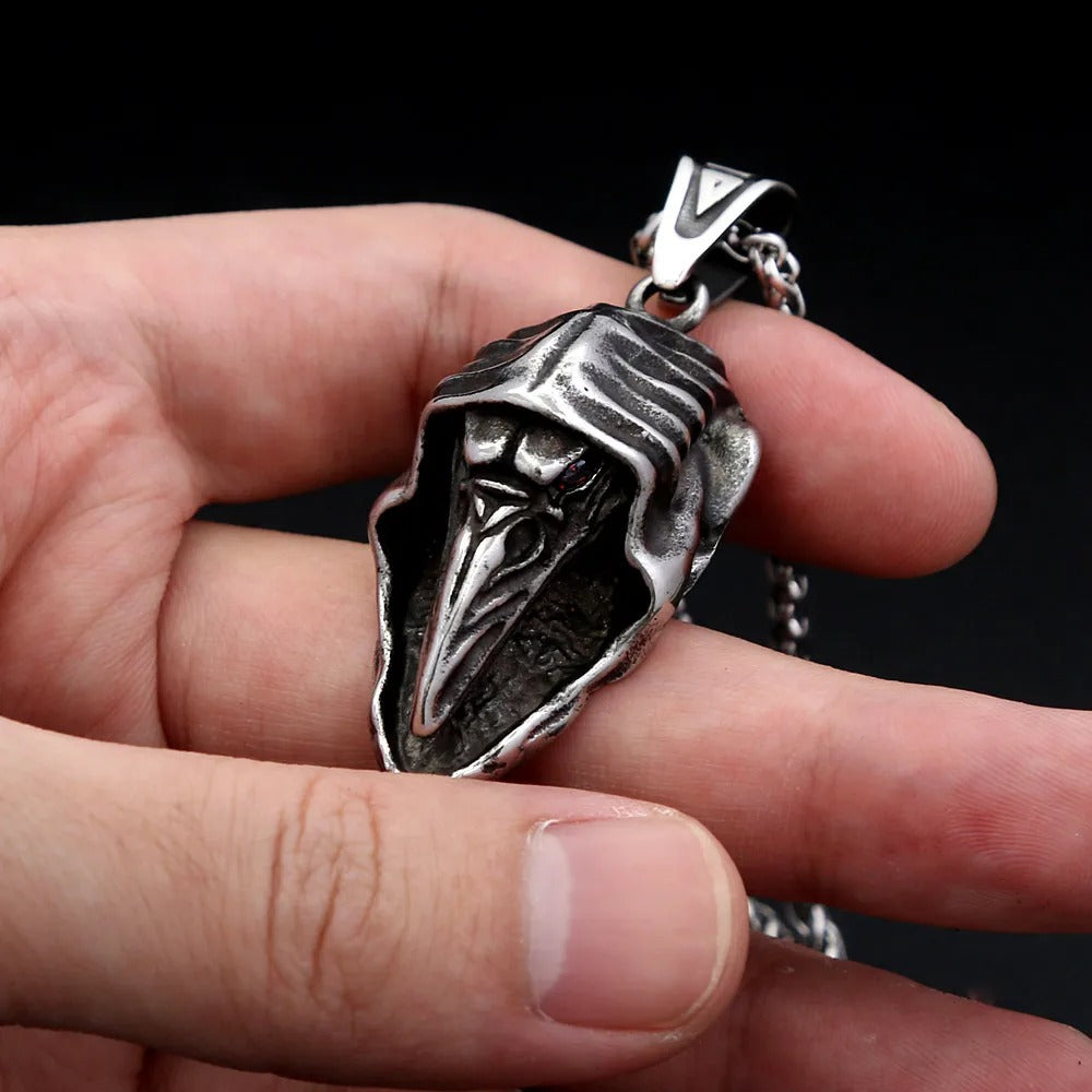 Vintage Skull Viking Stainless Steel Men's Pendant Necklace