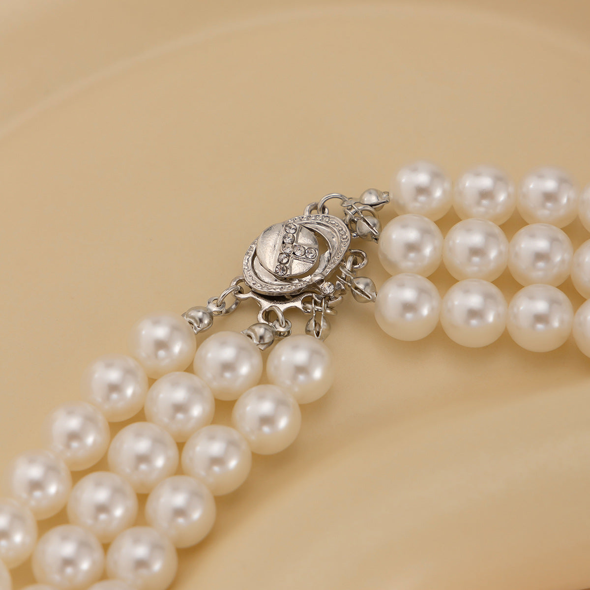 Pearl Planet & Star Fringe Layered Necklace