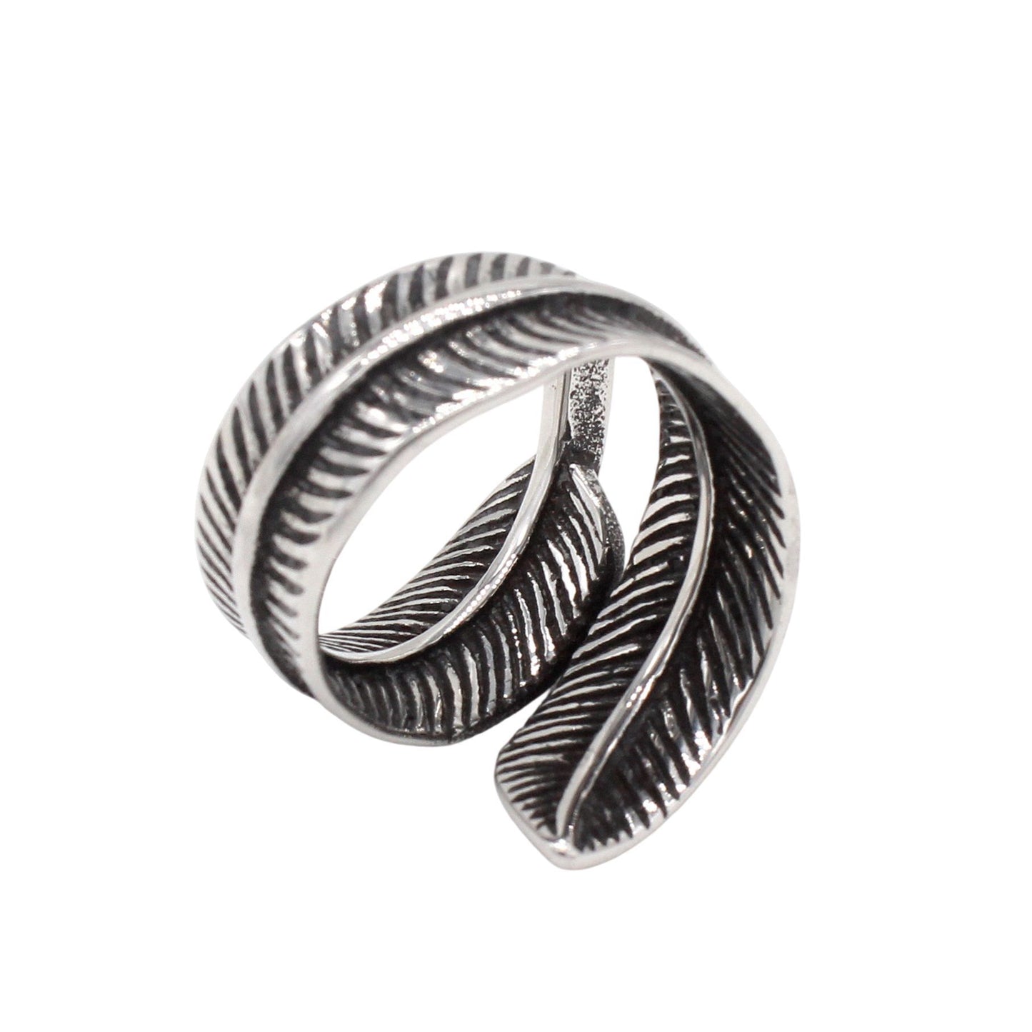 Planderful Jewelry Turquoise Mens Ring Stainless Steel