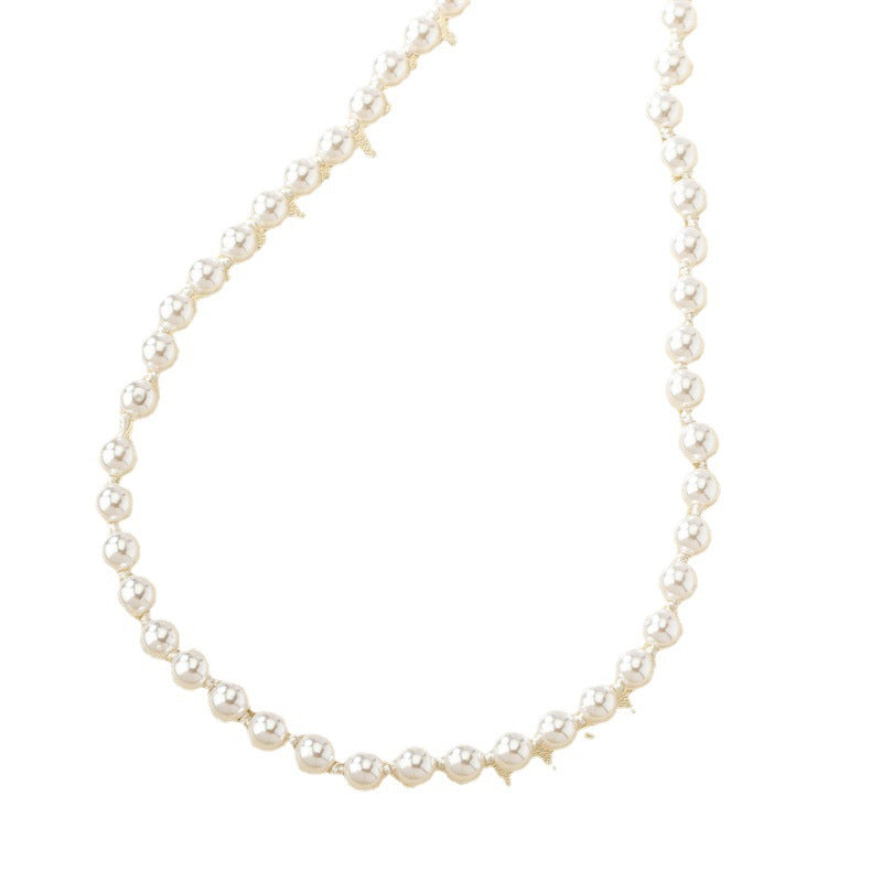 Chic Pearl Collarbone Necklace - Vienna Verve Collection