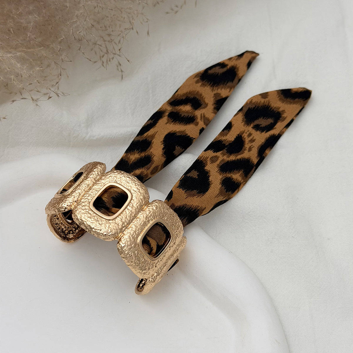 Planderful Silk Scarf Opening Bracelet Vintage Retro Gold Tone For Women Starfish Flower Engraved