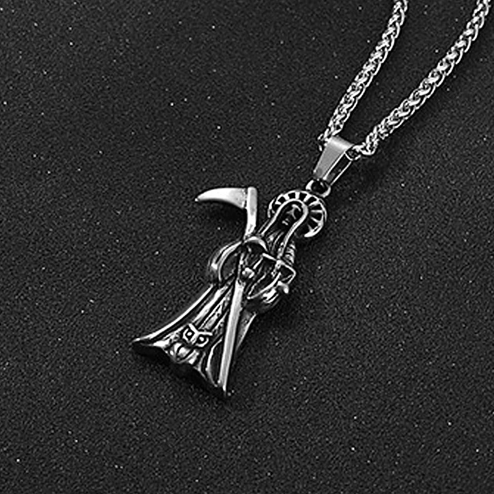 Punk Owl Stainless Steel Men's Pendant Necklace