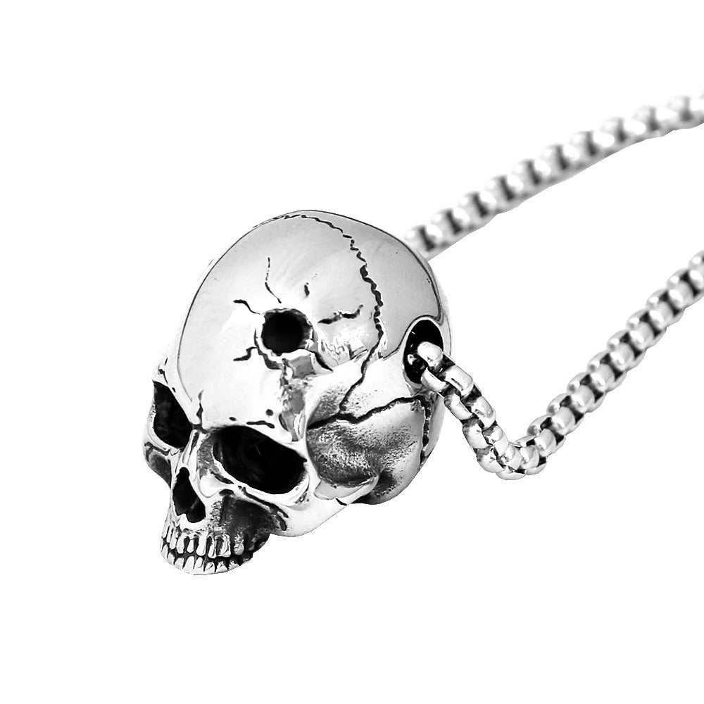 Punk Skull Stainless Steel Men's Pendant Necklace