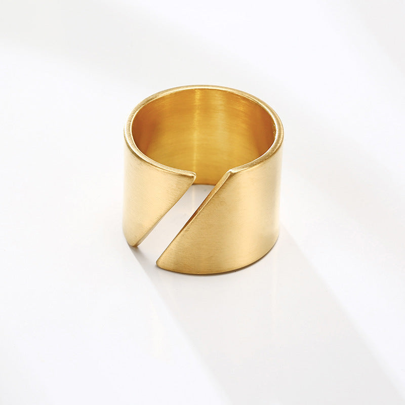 Hand Jewelry Hip-Hop Simple Index Finger Joint Ring Gold
