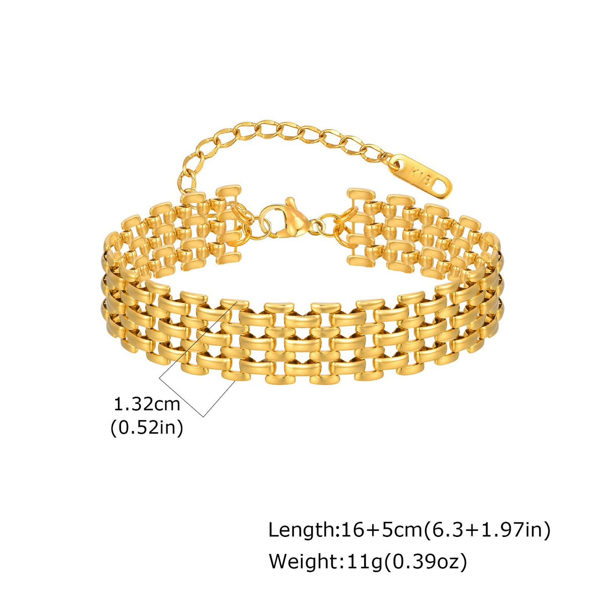 Strap Women Gold Stainless Steel Bracelet for Women