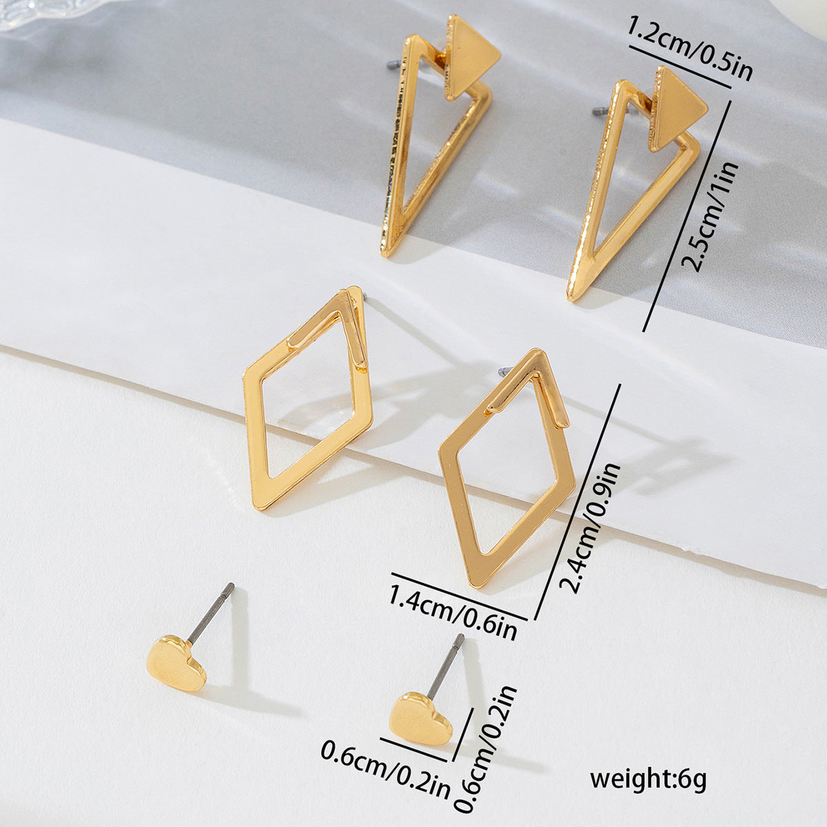 Planderful Vienna Verve Earrings Set – Stylish Multi-Element Design