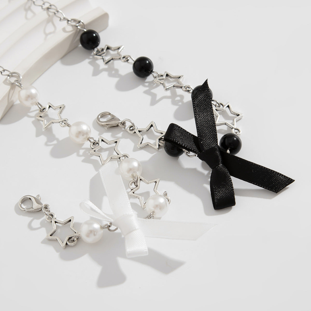 Planderful Vienna Verve Bracelet For Women Pastoral Bow Tassel Imitation Pearl Star Jewelry
