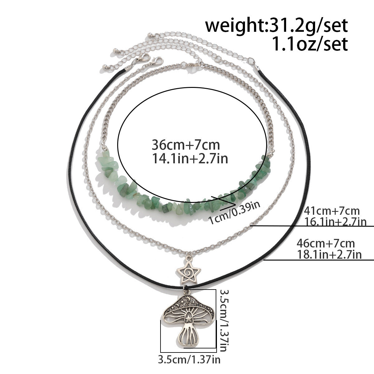 Turquoise-Style Beaded Ethnic Layered Necklace