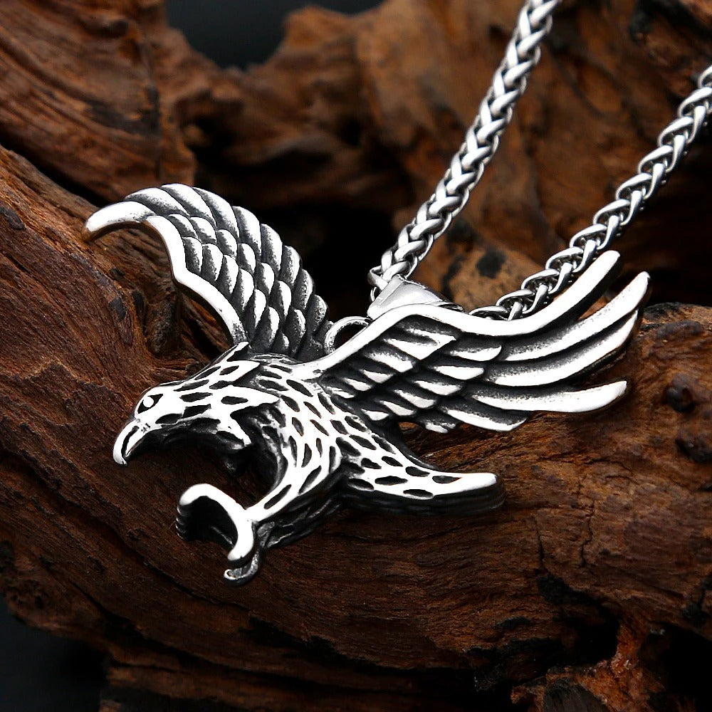 Punk Eagle Stainless Steel Men's Pendant Necklace