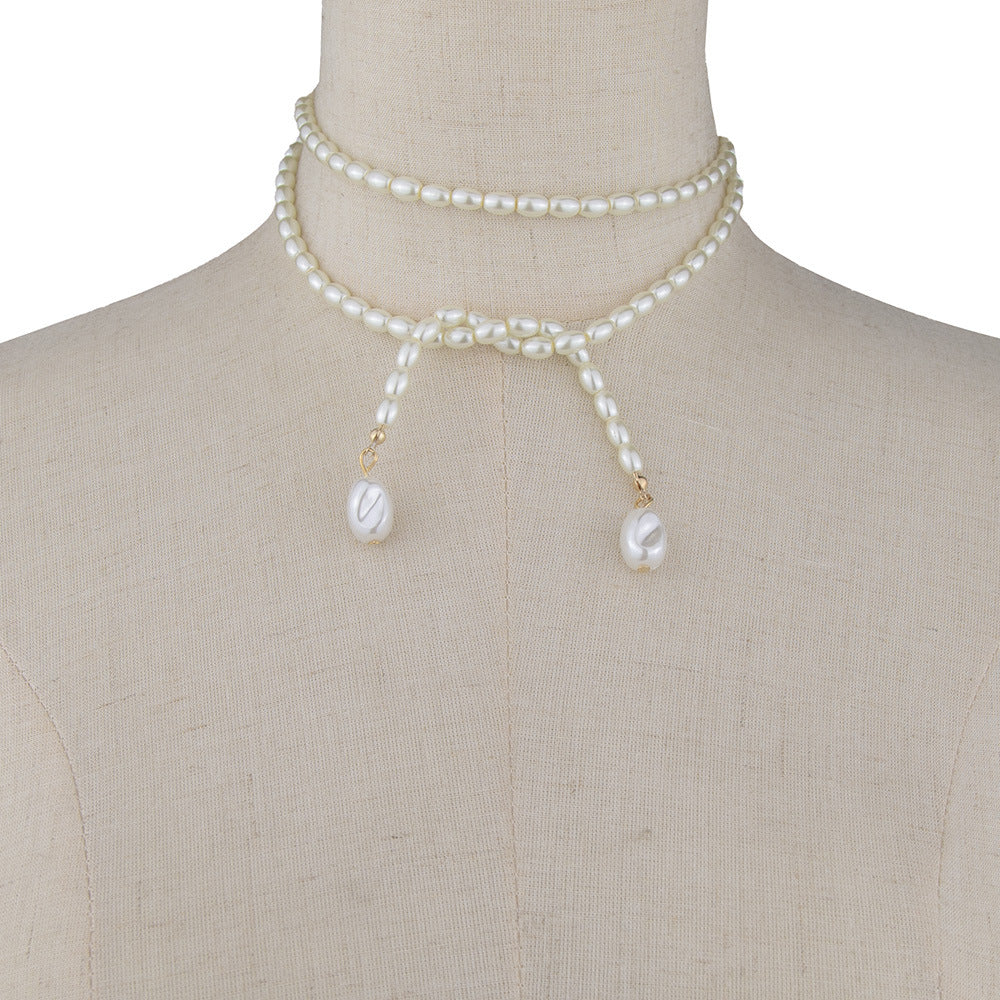 Luxurious Long European and American Pearl Necklace - Elegant Design for Women