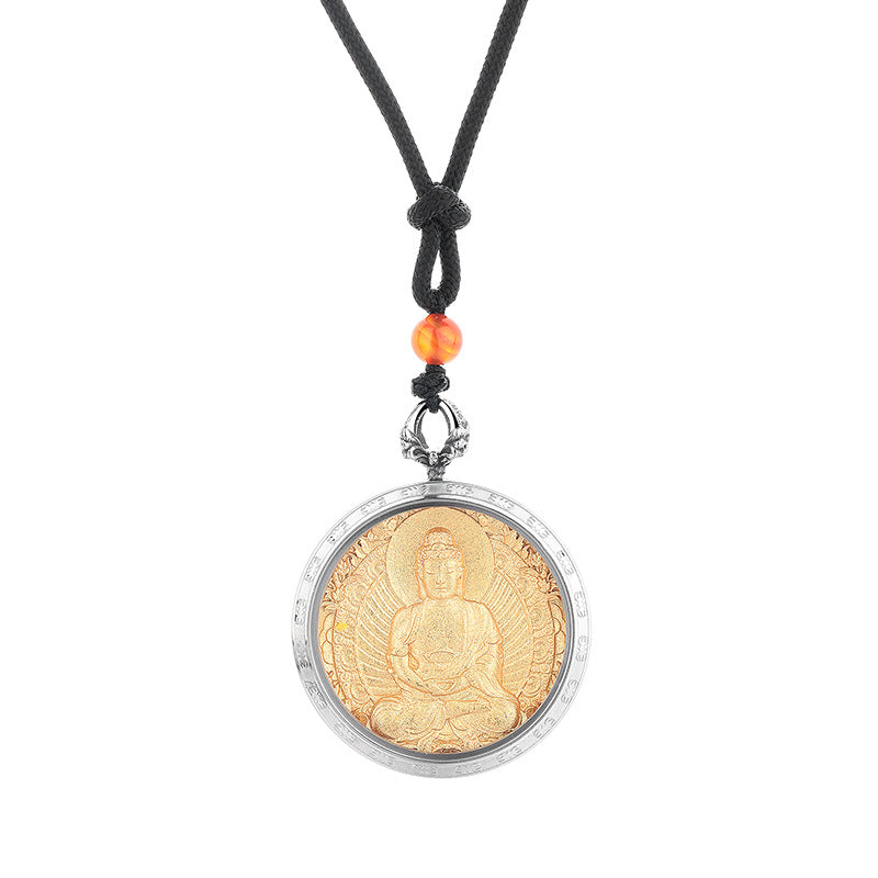 Steel Necklace – Elegant Everyday Buddha Gift