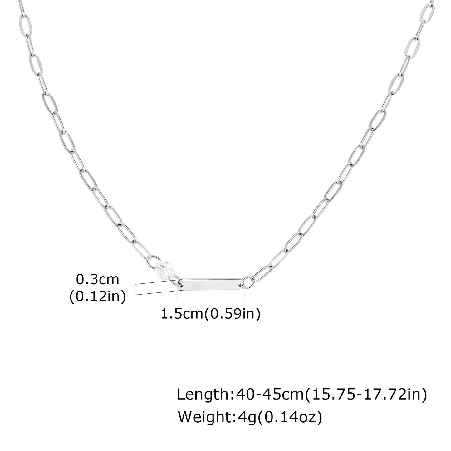 Ladies Gold Necklace Titanium Steel Europe & America