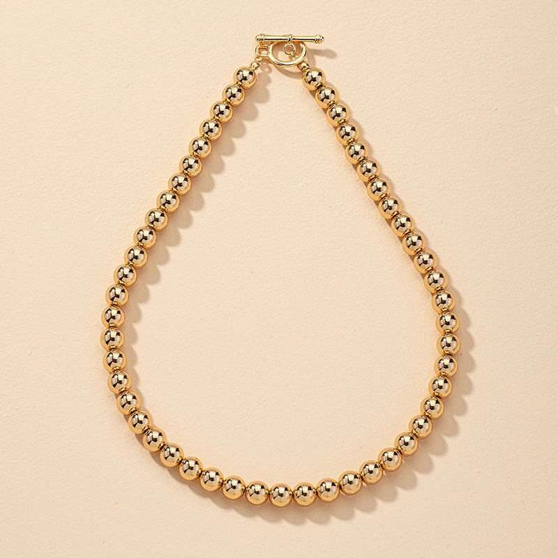 European and American Fashion Metal Beads Necklace - Vienna Verve Collection