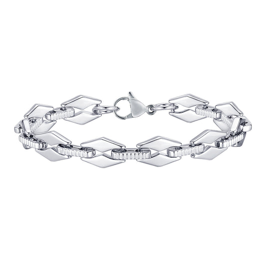 Men's Personality Fashion Simple Stainless Steel Bracelet