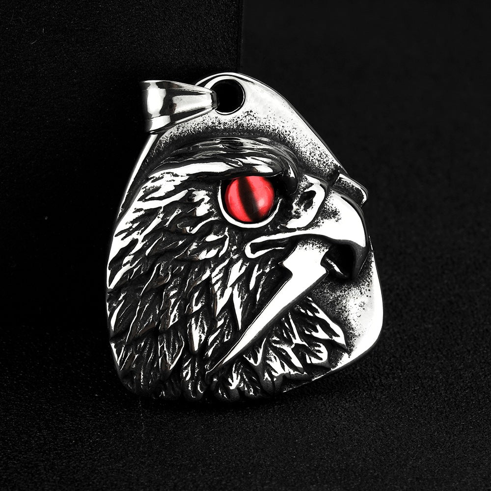 European and American Retro Men's Jewelry Eagle Pendant Necklace