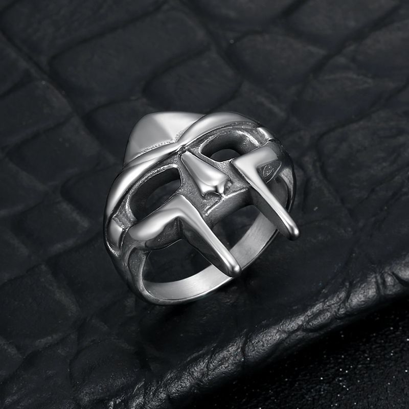 Planderful Spartan Helmet Ring Stainless Steel Retro Gladiator Mens Ring For Everyday Wear