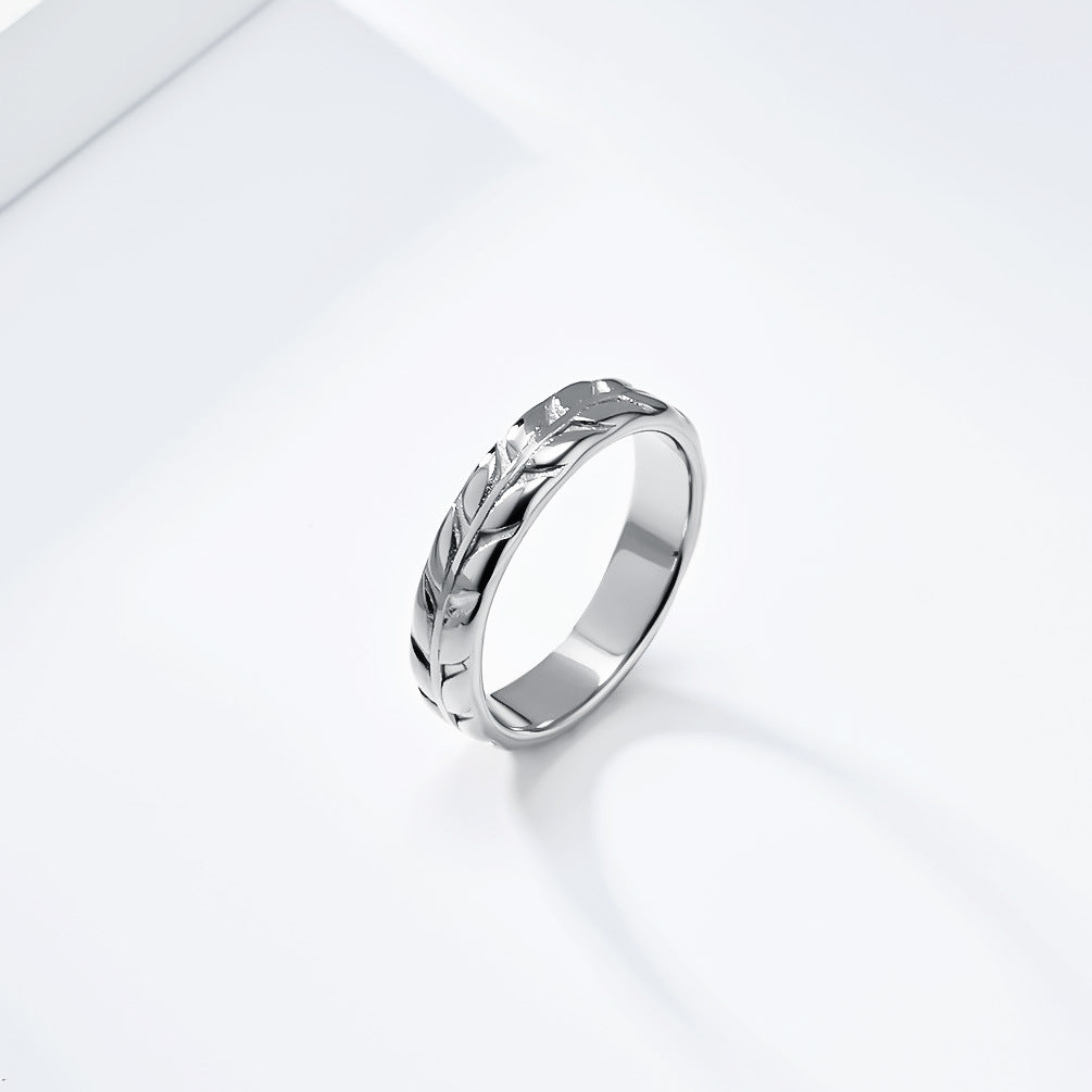Planderful Everyday Genie Rhombus Tulip Titanium Steel Ring For Women Light Luxury Gold Plated