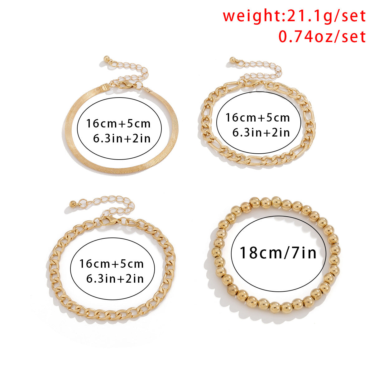 Bracelet Planderful Vienna Verve Beaded Snake Chain Geometric Hollow Stackable For Women
