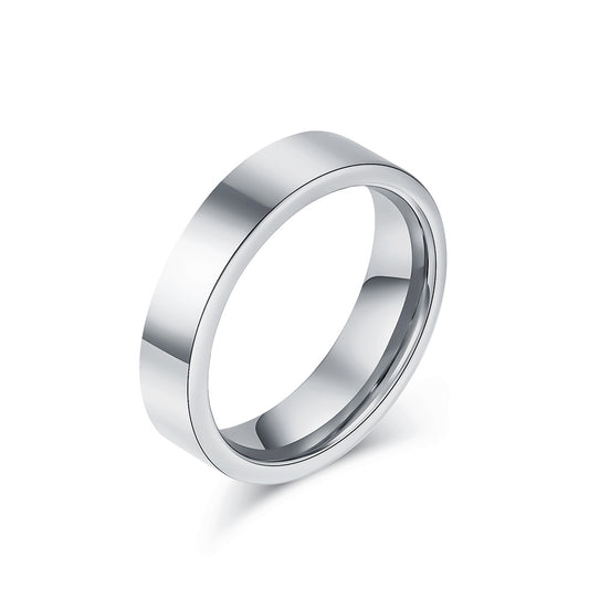 4/6/8mm Tungsten Carbide Ring Minimalist Tungsten Gold Couple Gift