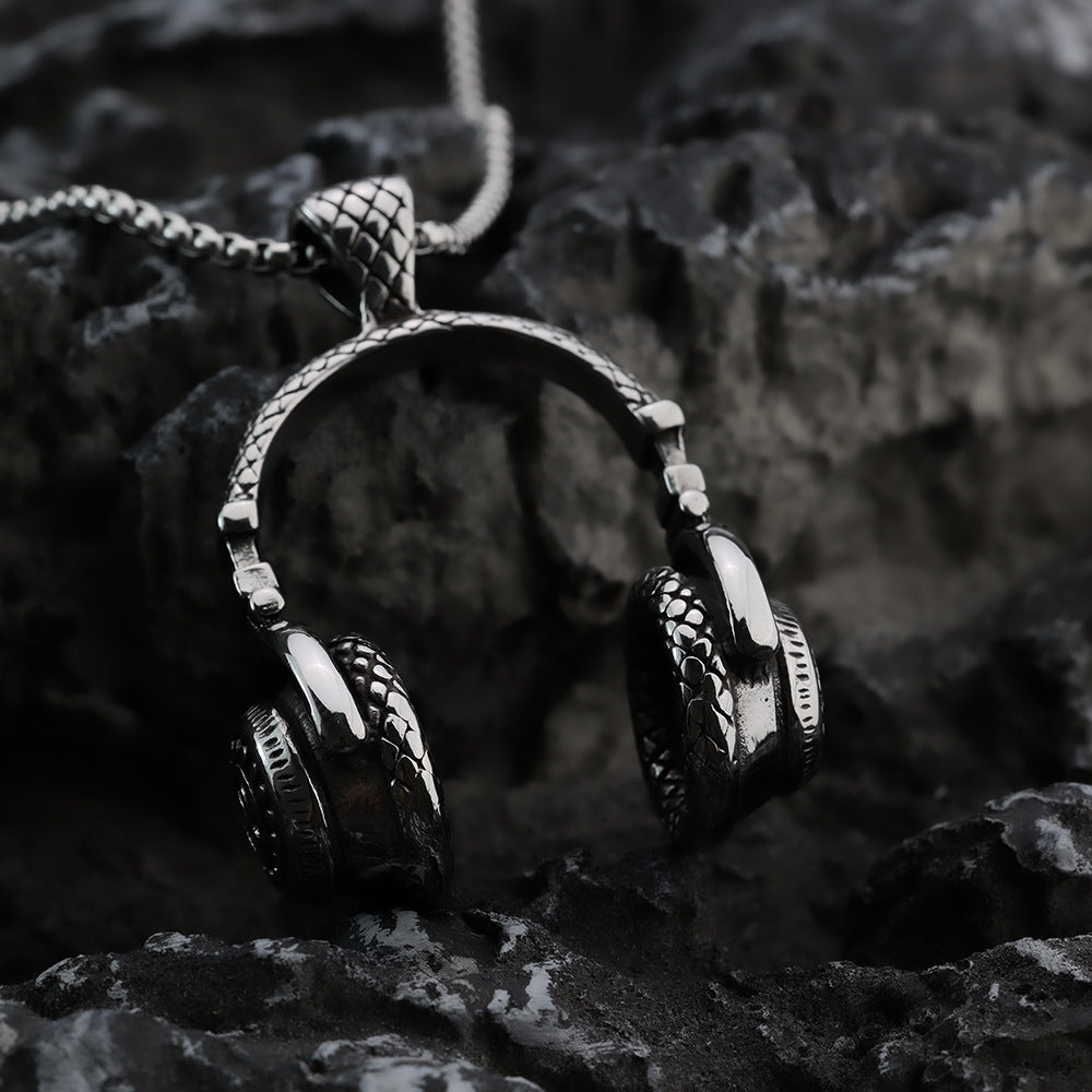 European And American Retro Stainless Steel Pendant Necklace For Men