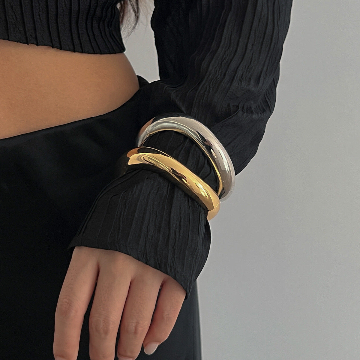 Planderful Geometric Bracelet Vienna Verve Metal For Women Personalized Statement Jewelry